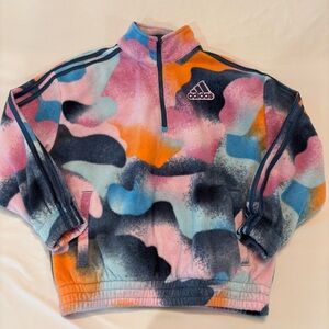Adidas Kids Multicolor Fleece Hoodie
